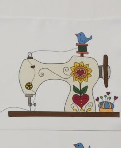 Tecido MÁQUINA DE COSTURA [colorida]