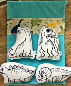 Tecido coleção DINOSSAUROS (8 dinos)