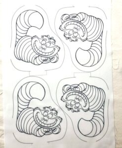 Tecido gato da Alice