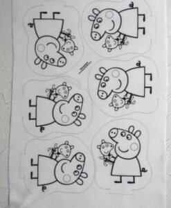 Tecido  Peppa Pig (com bonequinha)