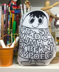 Tecido boneco alfabeto