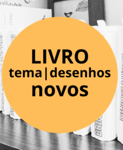 Tecido estampa NOVA: LIVRO pintar e lavar