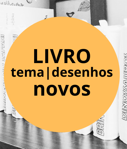 Tecido estampa NOVA: LIVRO pintar e lavar
