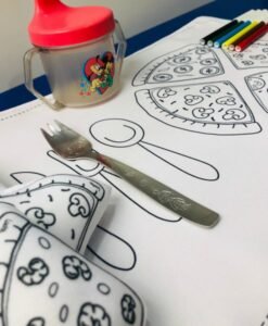 Tecido  jogo americano pizza