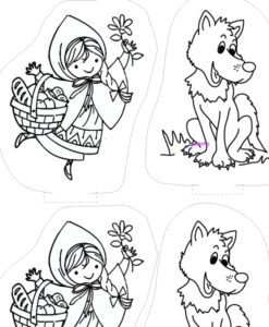 Chapeuzinho vermelho e lobo