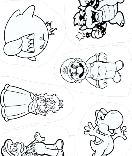 Desenhos para colorir, desenhar e pintar : Desenhos para colorir, Super  Mário e o jogo