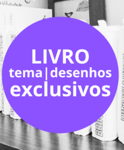 Tecido estampa EXCLUSIVA: LIVRO pintar e lavar