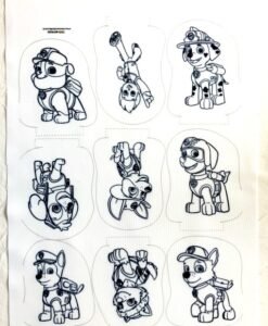 Tecido coleção Patrulha Canina (9 cachorrinhos)
