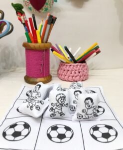 Tecido jogo da velha: FUTEBOL meninos