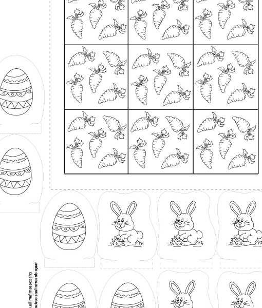 Tecido jogo da velha: PÁSCOA (coelho e ovo) – criacoesemfamilia
