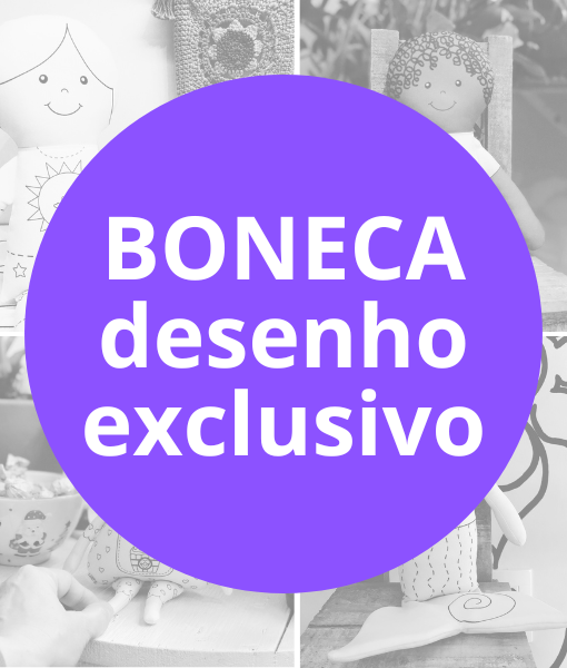 Tecido BONECA com estampa EXCLUSIVA