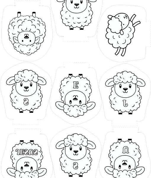 Arte COLEÇÃO ovelhinhas de Jesus - 9P (arquivo digital)