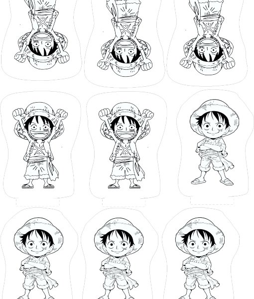 Tecido One Piece (LUFFY 2 poses)