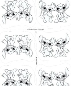 Tecido Stich e Angel (dupla 1)