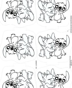 Tecido Stich e Angel (dupla 2)