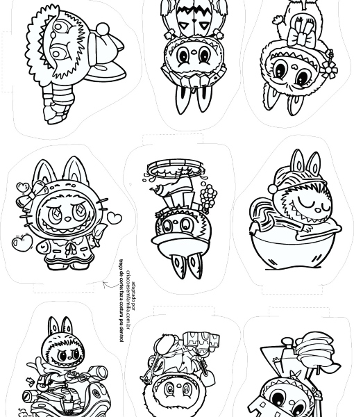 Tecido inspiração Labubu (9)